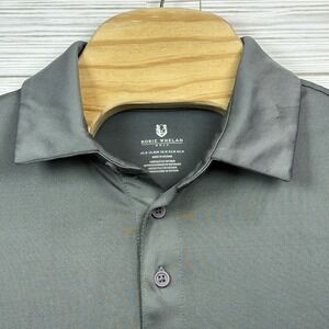 Rorie Whelan MensPolo Short  Medium Gray Golf Golfer Performance Casual Athletic